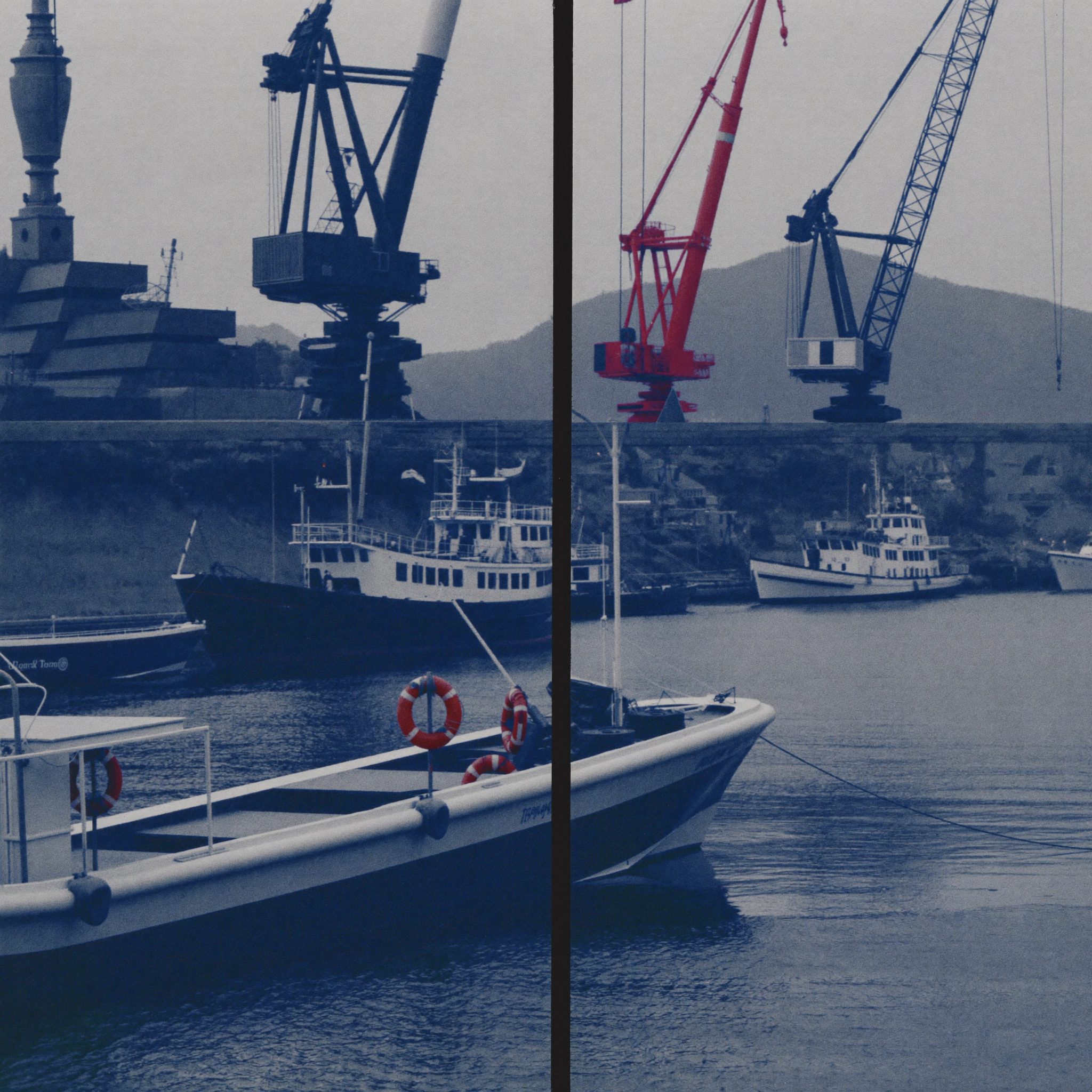 Navy-duotone thumbnail of Cape Town harbour